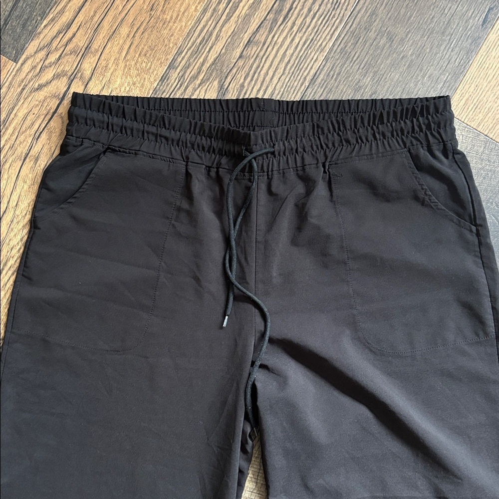 Embracelife Athleisure Black Wide Leg Cropped Pants Women’s Size XL - Picture 3 of 4